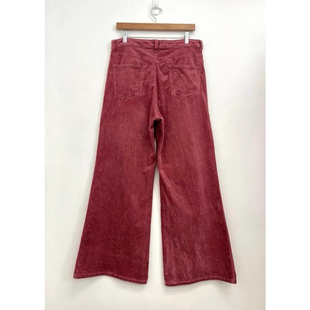 Pilcro Anthropologie Robbie Corduroy Flare High-Rise Stretch Retro Pants Size 32 - Picture 3 of 11